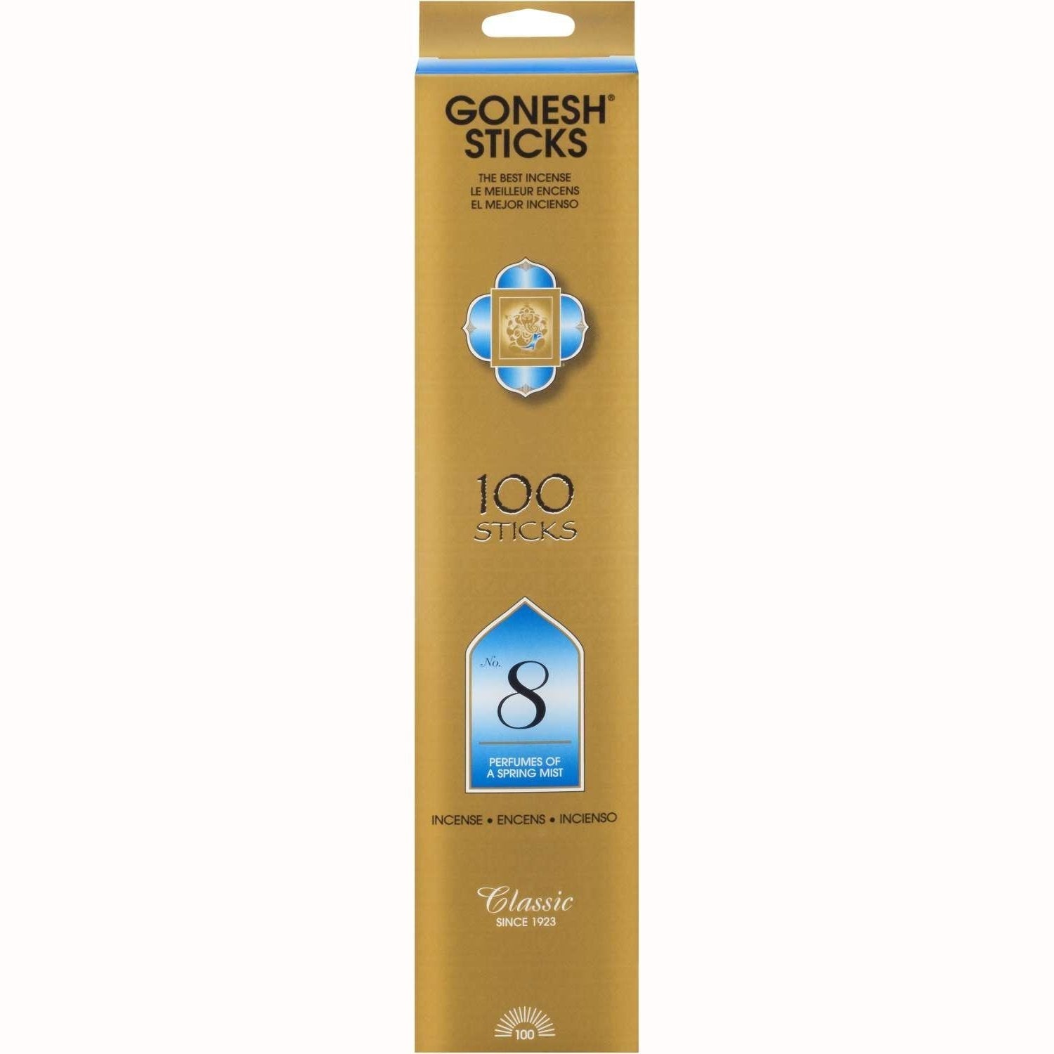 Gonesh Stick Classic 8 Spring Mist 100 Pc
